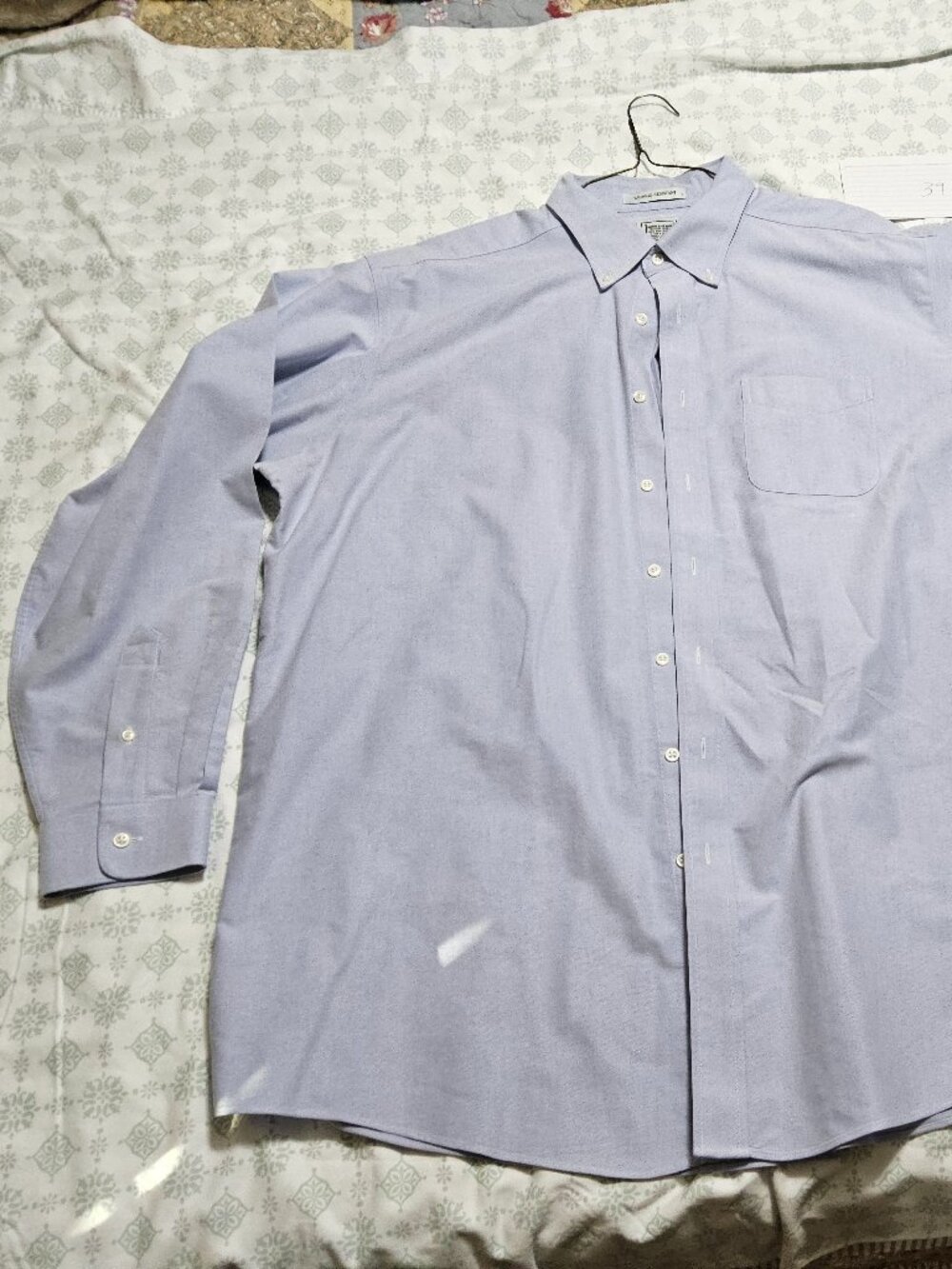 L.L. Bean Men’s Wrinkle Resistant Traditional Fit Oxford Dress Shirt - Size 18-3